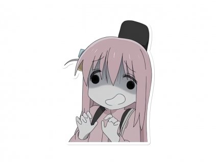 32874 samolepka scared hitori