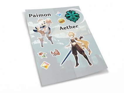 32961 sada 10 samolepek paimon aether