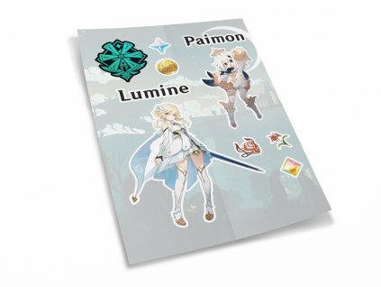 32964 sada 10 samolepek paimon lumine
