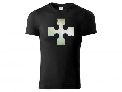 Tričko logo Cross černé