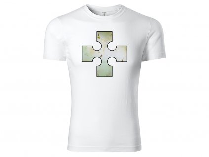 Tričko logo Cross bílé
