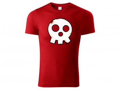 Tričko logo Skull červené
