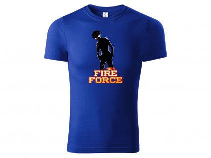 Tričko Fire Force modré