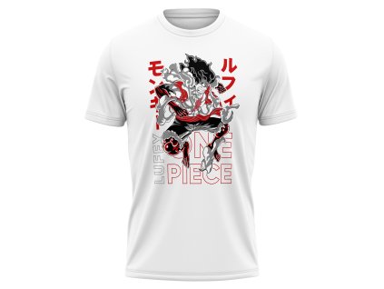 luffy gear 5 nika one piece tricko bile animerch.cz