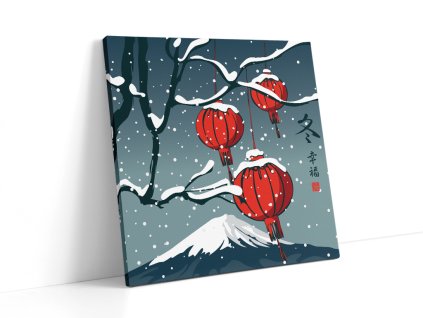 obraz japan lantern vanoce 2025 50 50 animerch.cz