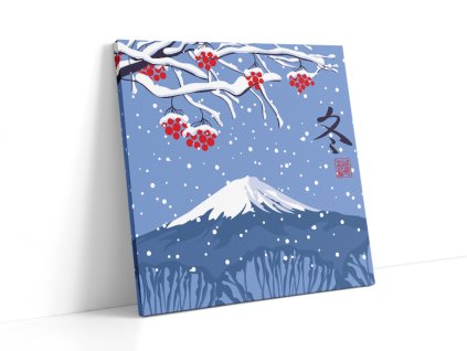 obraz snowy fuji 50 50 vanoce 2025 animerch.cz