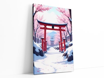 torii snow 60 90 obraz vanoce 2025 animerch.cz