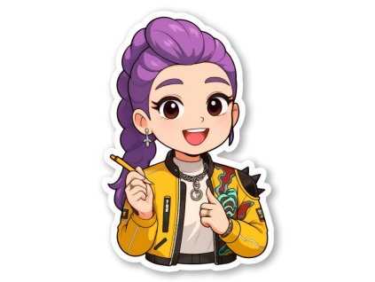 samolepka smiling rumi k pop demon hunters animerch.cz 1