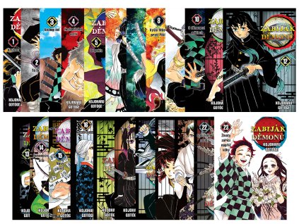 demon slayer zabijak demonu full manga set 1 2 3 4 5 6 7 8 9 10 11 12 13 14 15 16 17 18 19 20 21 22 23 animerch.cz