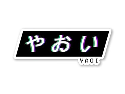 Samolepka Yaoi Glitch