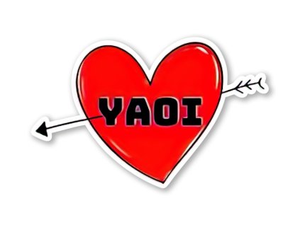 Samolepka Yaoi Heart