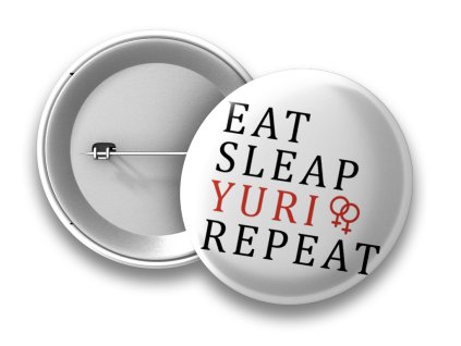 eat sleep yuri repeat placka animerch.cz