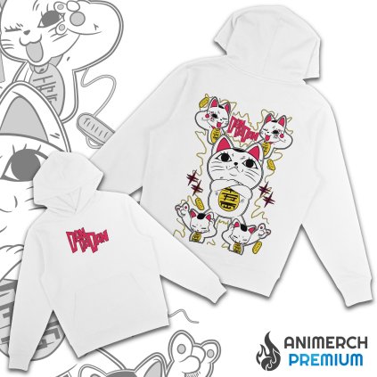 ANIMERCH PREMIUM MIKINA WHITE v2