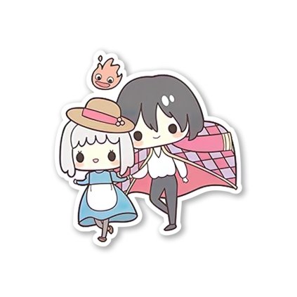 Samolepka Old Howl and Sophie