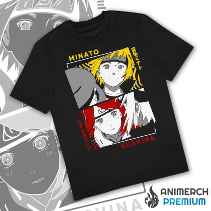 Tričko Minato & Kushina