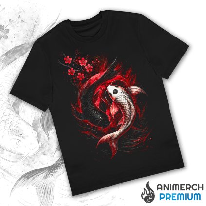 Tričko Sakura Yin Koi PREMIUM
