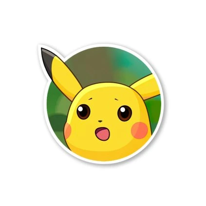 1080 samolepka surprised pikachu