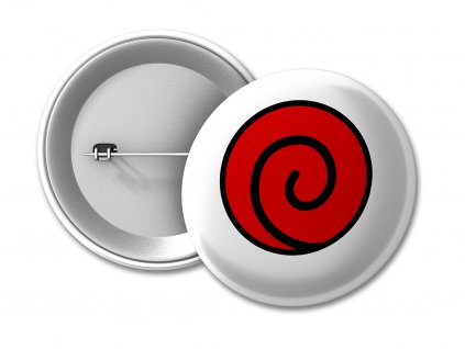 BUTTONJ 50 Uzumaki Klan red na web