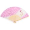 pink cherry blossom Japanese folding fan 1