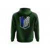 Mikina Survey Corps V2 - tmavě zelená