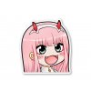 27555 samolepka zero two smile