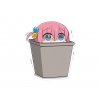 Samolepka Hitori in the trash