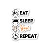 Samolepka Eat Sleep Yuri Repeat