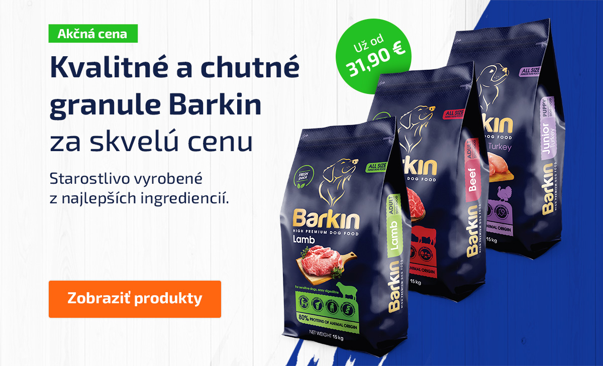 Granule pre psov Barkin za akciové ceny