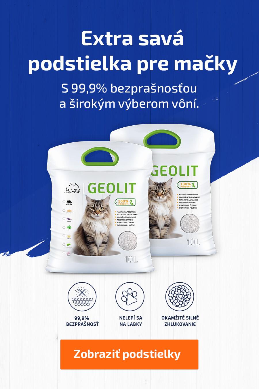Geolit ultra biela podstielka pre mačky