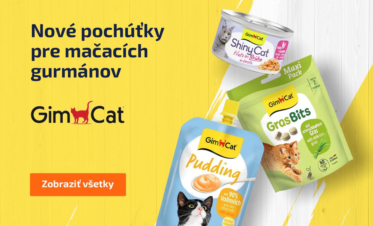 Chutné pamlsky a maškrty od Gimcat v našej ponuke