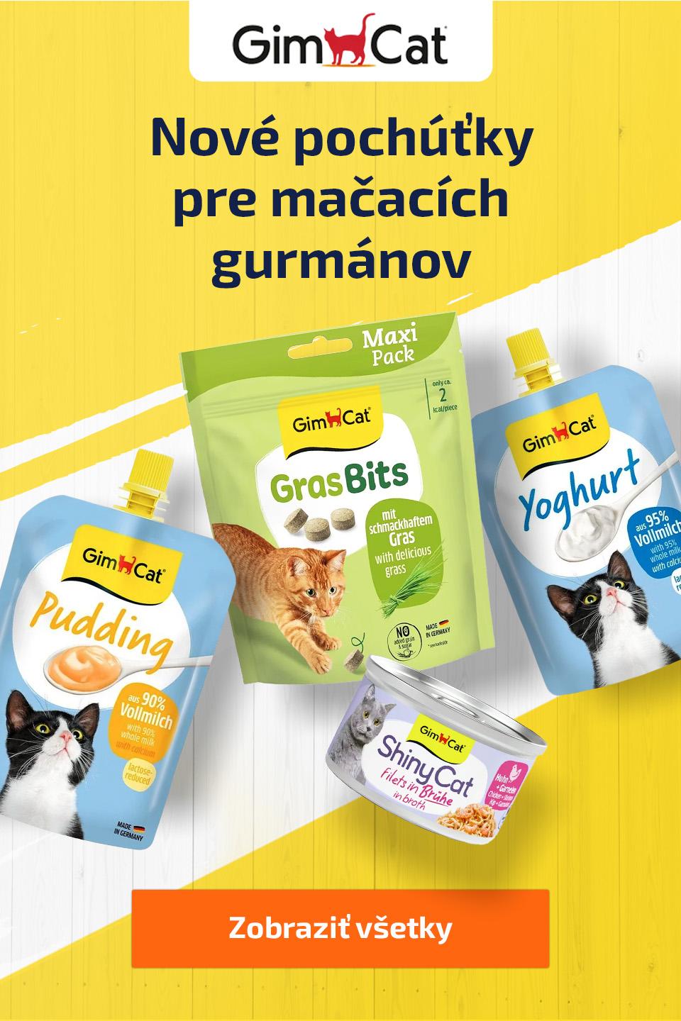 NOVINKA – Chutné pamlsky a maškrty od Gimcat v našej ponuke