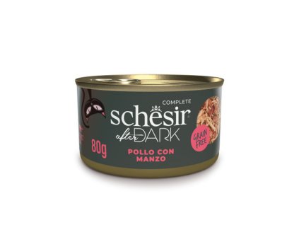 Schesir Cat After Dark - Kuracie filety s hovädzím 80g