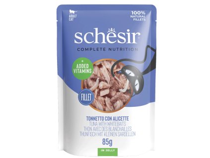 Schesir CB Wet Tuniak a ancovicky v želé kapsicka 85g
