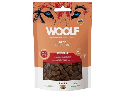Woolf Beef soft cubes 100g