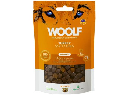 Woolf Turkey soft cubes 100g
