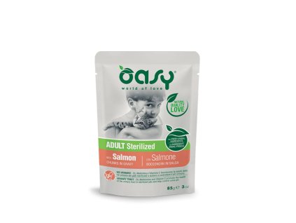 Oasy Cat Chunks in Gravy Sterilized Salmon 85g