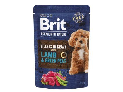 Brit Premium Fillets in Gravy Lamb 85g