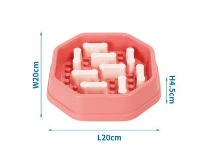 Nobleza slow feeder miska cervena