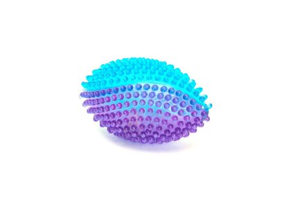 LED masážna svietiaca lopta RUGBY pre psa Nobleza 13cm