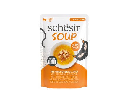 Schesir Cat Soup Tuniak, mrkva a tekvica 40g