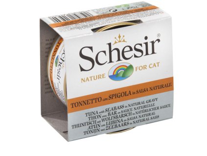 Schesir Cat - Tuniak s morským vlkom v omáčke 70g