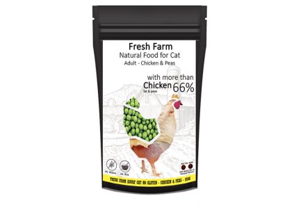 Fresh Farm No Gluten Cat Adult - Kuracie s hráškom 550g