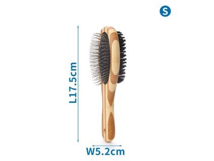 Bambusová kefa na vyčesanie srsti Nobleza S 17,5cm