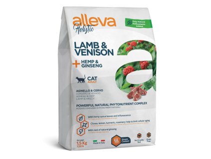 Alleva Holistic Cat Adult Lamb & Venision 1,5kg