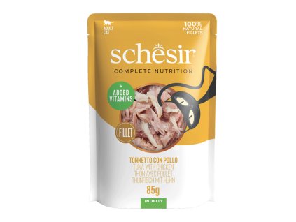 Schesir CB Wet Tuniak a kuracie v želé kapsicka 85g