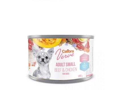 Calibra Dog Verve GF Adult Small Beef&Chicken 200g