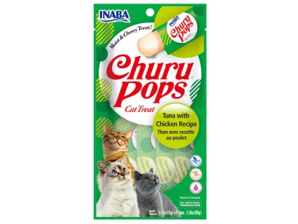 Inaba Churu Pops Cat Kuracie a tuniak 4x15g