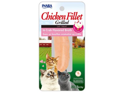 Inaba Churu Cat Grilled Kurací filet v krabom vývare 25g