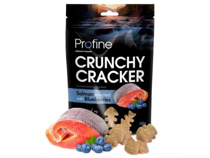 Profine Dog Crunchy Cracker Salmon enriched with Blueberries 150g