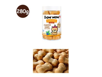 Bow Wow Naturálne Cookies - chrumkavé kostičky s hmyzom 280g